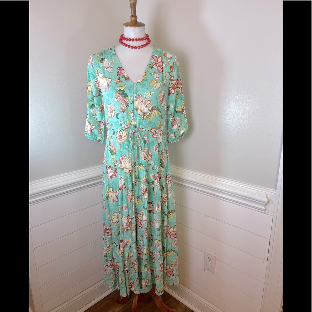 Sunday Mi Amor Romantic Floral Dress XS FREE SHIP